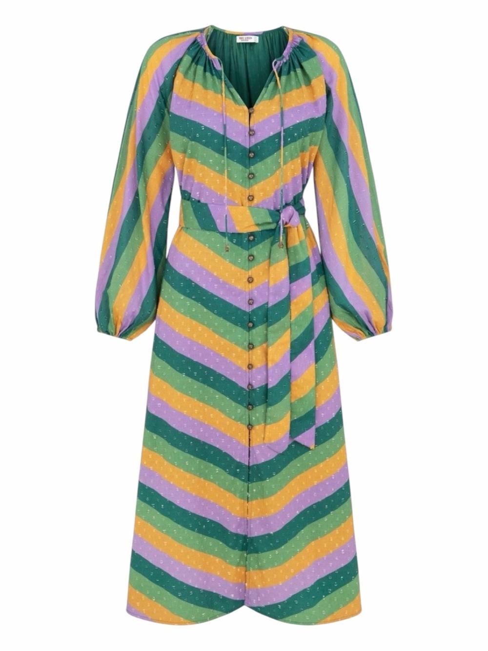 NWT! Nine Lives Bazaar 100% Cotton RIO MIDI DRESS | ACACIA. US Size 4/AUS Size 8